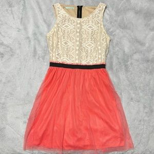 Maurice’s White and Pink Dress